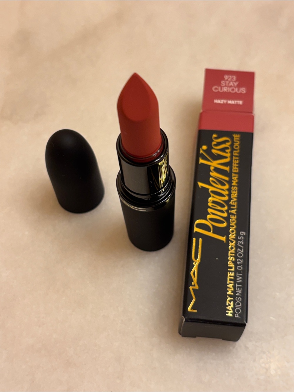 MAC Powder Kiss Hazy Matte Lipstick - Stay Curious 923